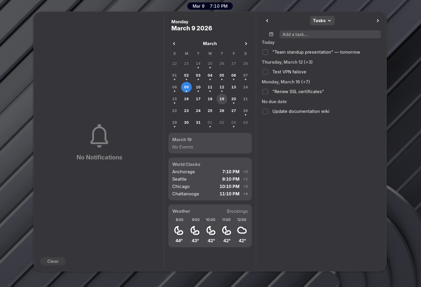 Docket screenshot